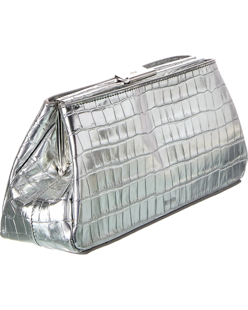 Jason Wu Croc-Embossed Leather Clutch