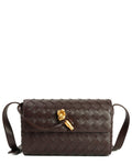 Tiffany & Fred Paris Hand-Woven Leather Shoulder Bag