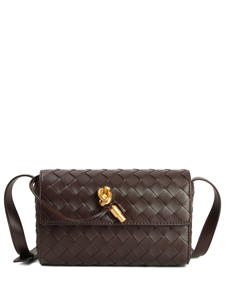 Tiffany & Fred Paris Hand-Woven Leather Shoulder Bag