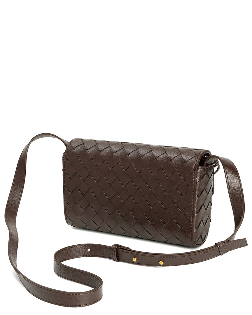 Tiffany & Fred Paris Hand-Woven Leather Shoulder Bag