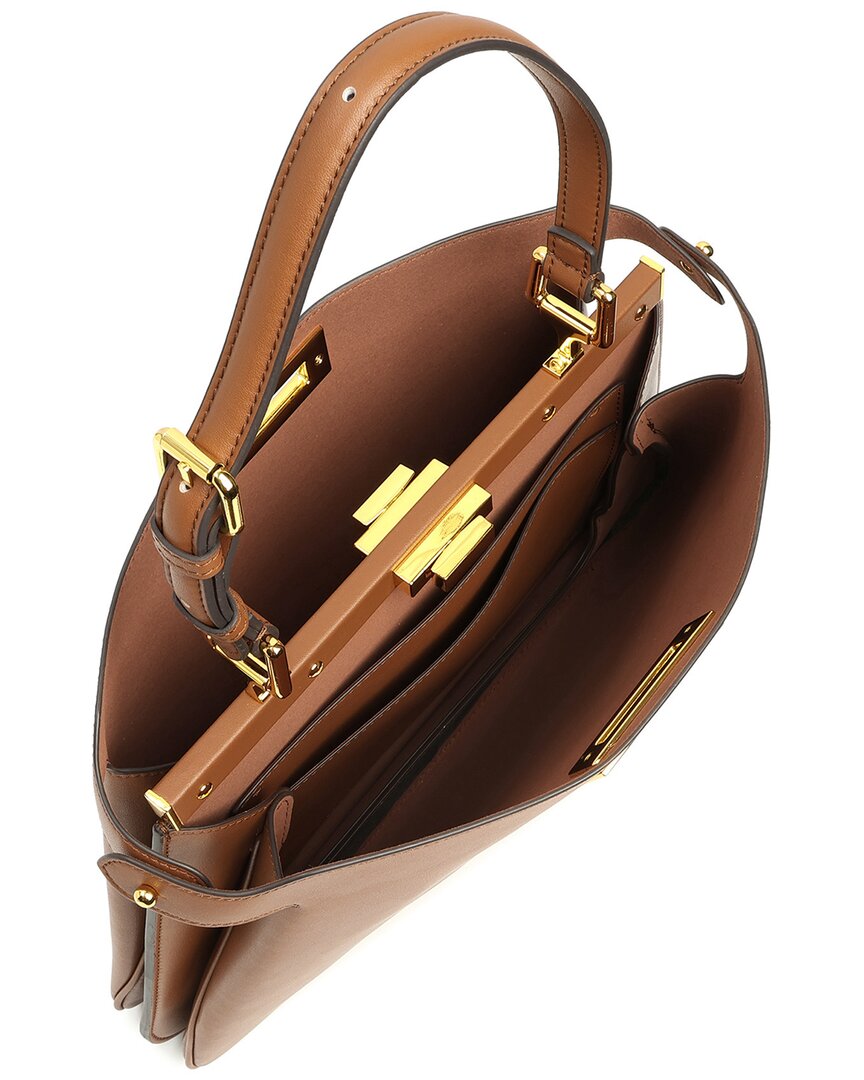 Tiffany & Fred Paris Structured Leather Top-Handle Satchel