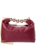 Tiffany & Fred Paris Smooth Metallic Leather Top Handle Crossbody