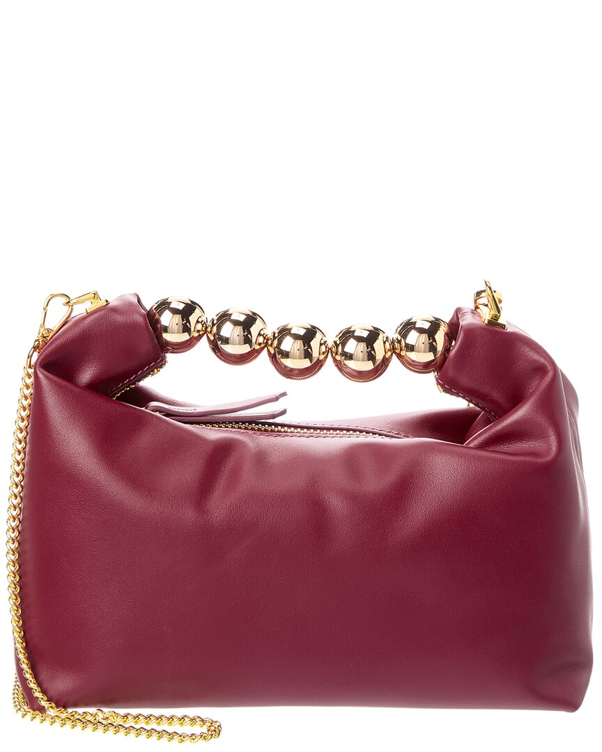 Tiffany & Fred Paris Smooth Metallic Leather Top Handle Crossbody