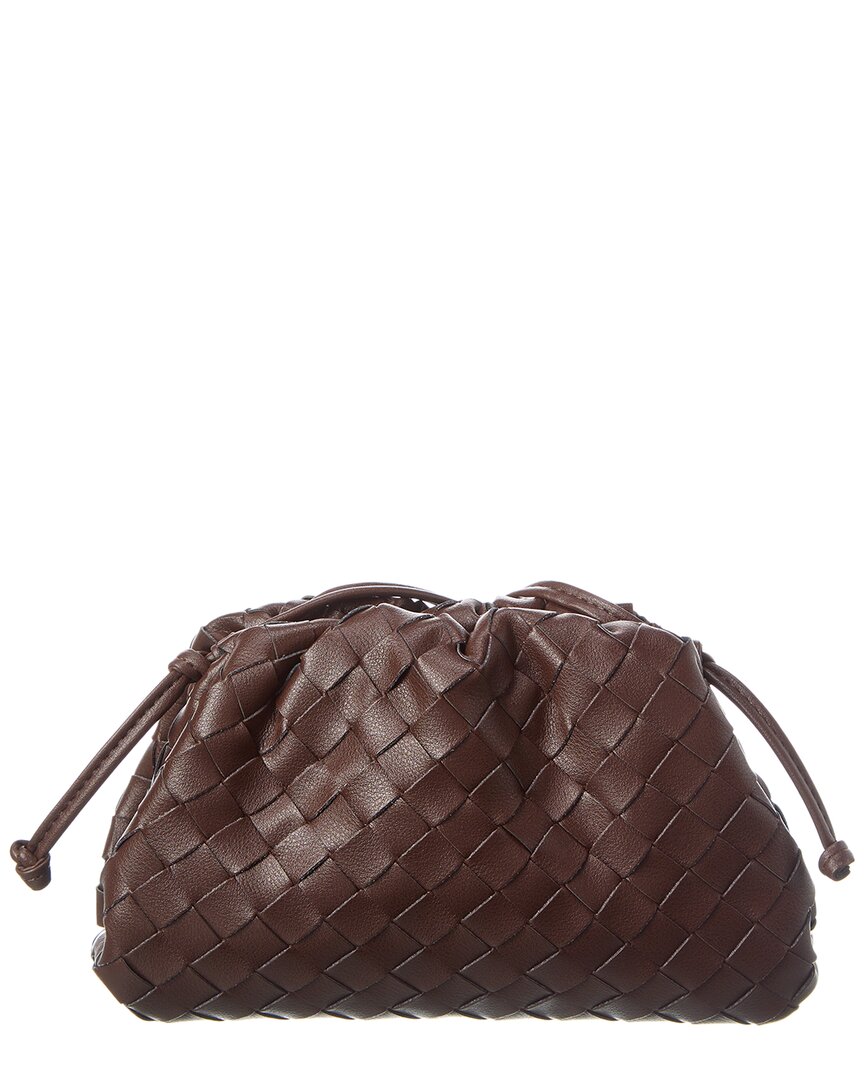 Tiffany & Fred Paris Woven Metallic Leather Pouch