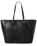 Persaman New York Penny Croc-Embossed Leather Tote