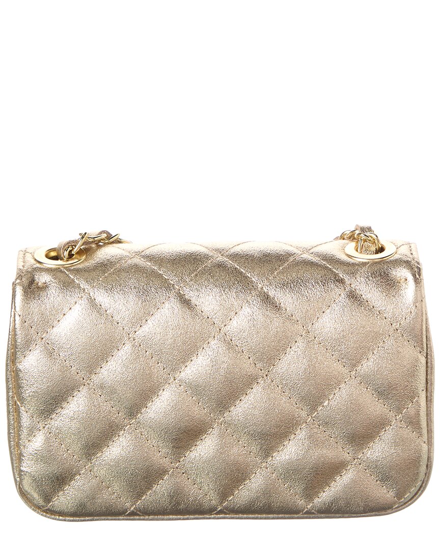 Persaman New York Jennie Metallic Quilted Leather Crossbody