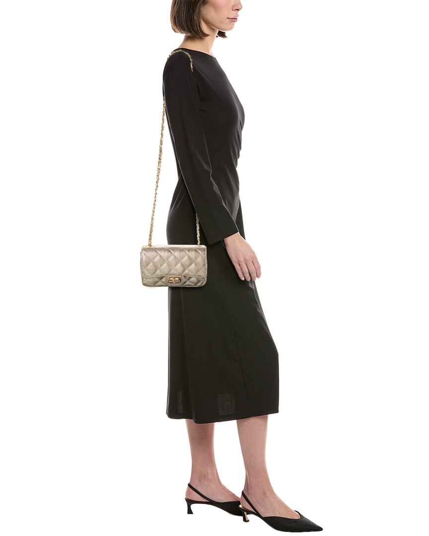 Persaman New York Jennie Metallic Quilted Leather Crossbody