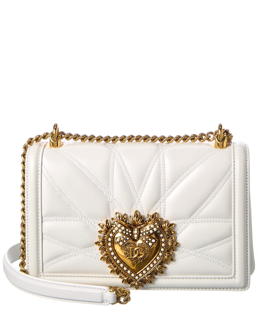 Dolce & Gabbana Devotion Leather Shoulder Bag