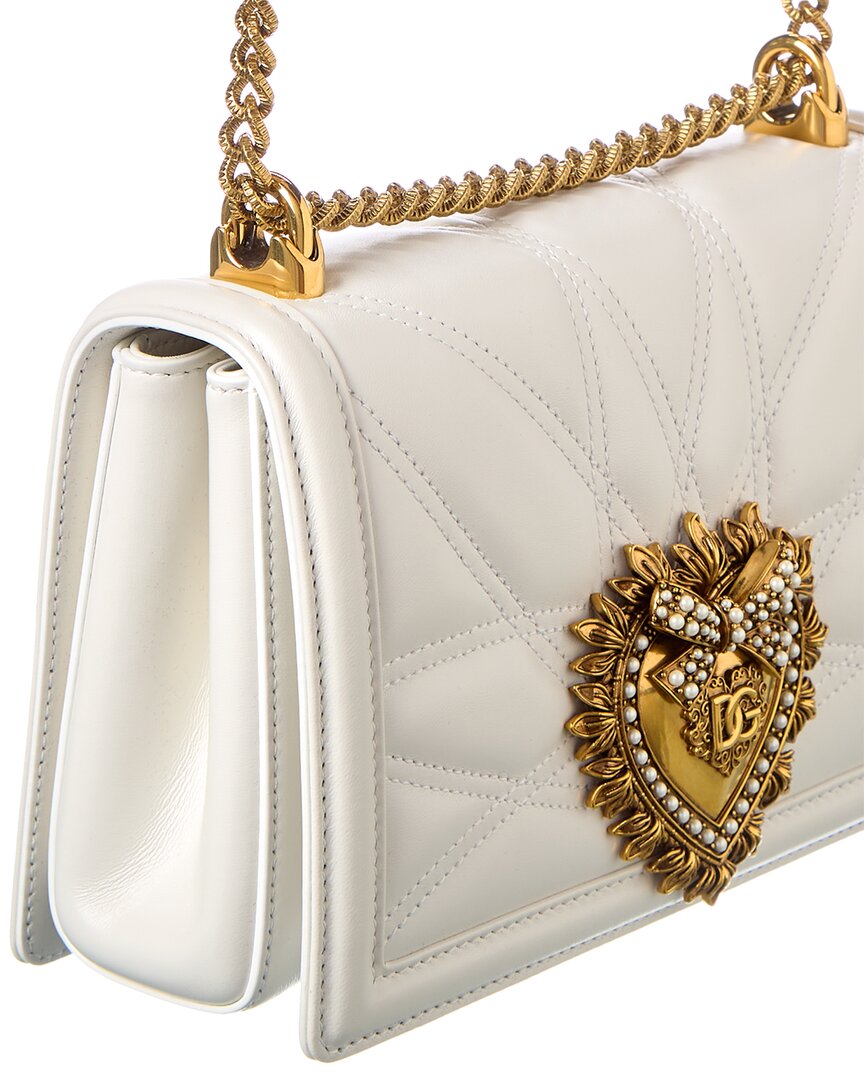 Dolce & Gabbana Devotion Leather Shoulder Bag