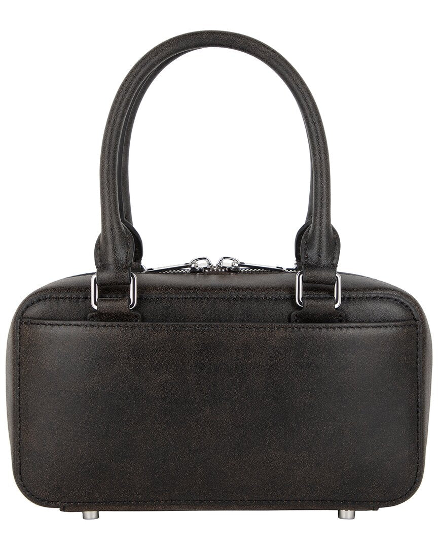 Self-Portrait Mini Distressed Leather Tote