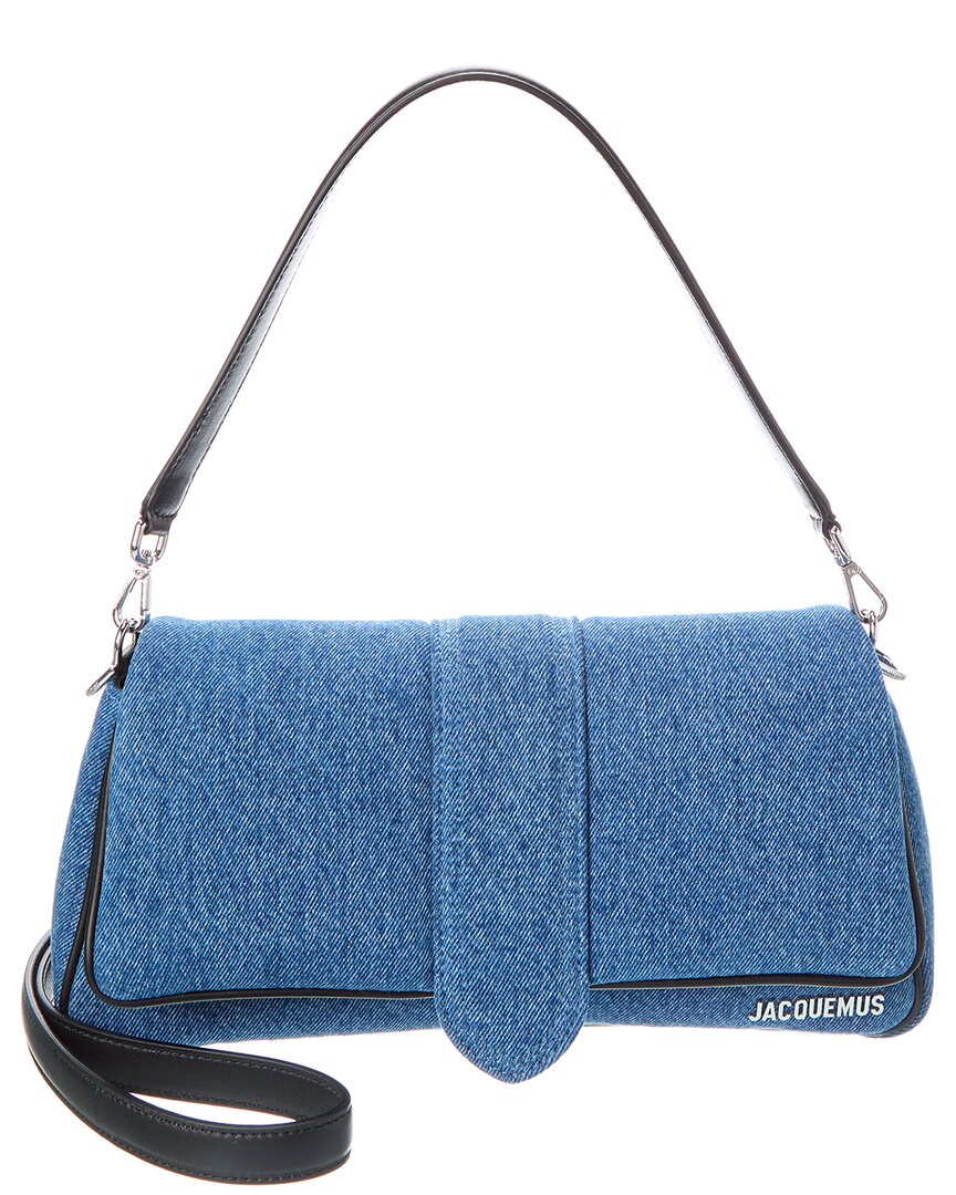 Jacquemus Le Bambinou Denim & Leather Shoulder Bag