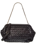 Isabella Rossetti Quincy Hand Woven Leather Clutch