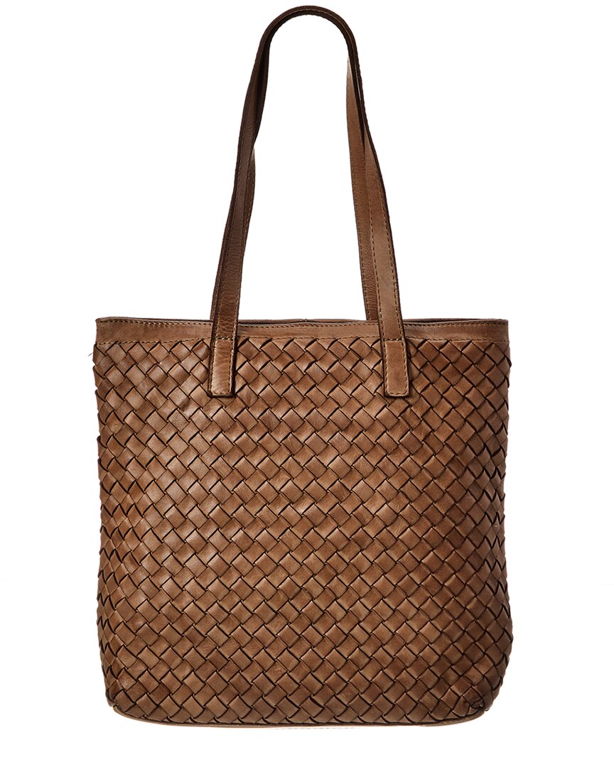 Isabella Rossetti Claire Hand Woven Leather Tote
