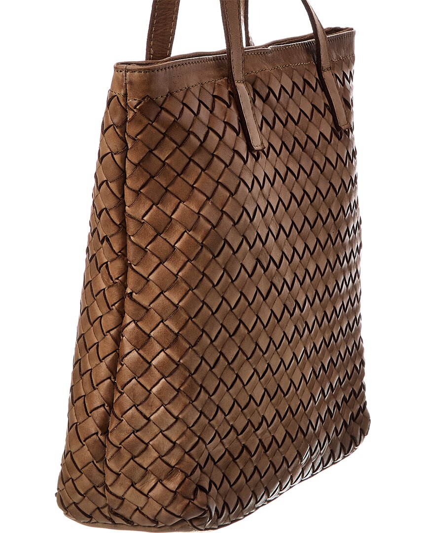 Isabella Rossetti Claire Hand Woven Leather Tote