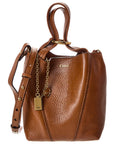 Chloe Spin Small Leather Bucket Bag
