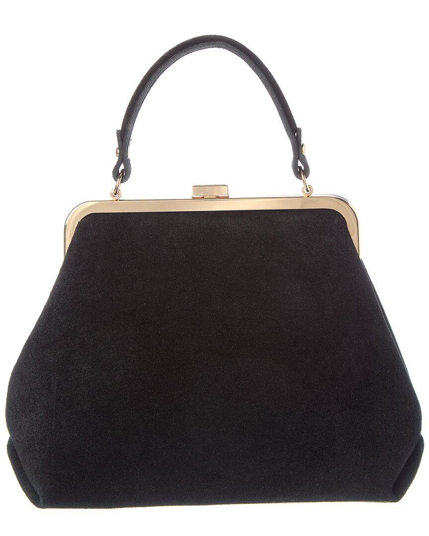 Persaman New York Suede Studded Satchel