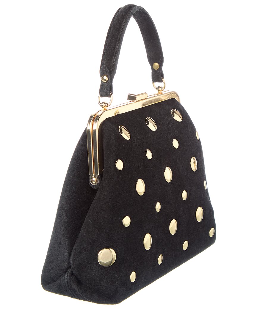 Persaman New York Suede Studded Satchel