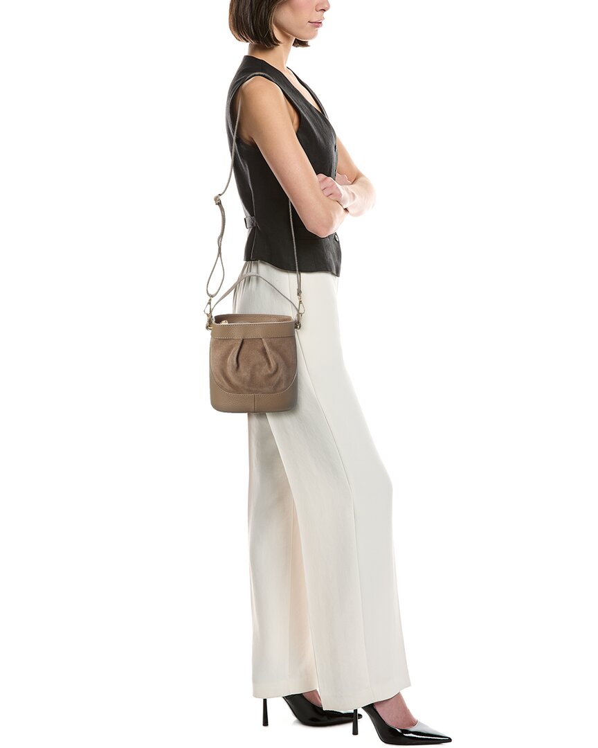 Persaman New York Suede And Leather Bucket Bag