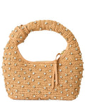 Btb Los Angeles Maeve Crystal Raffia Hobo Bag