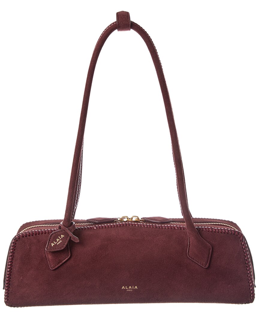 Alaïa Le Teckel Medium Suede Shoulder Bag