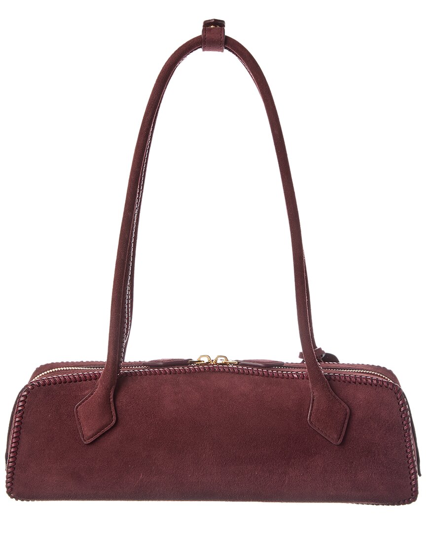 Alaïa Le Teckel Medium Suede Shoulder Bag