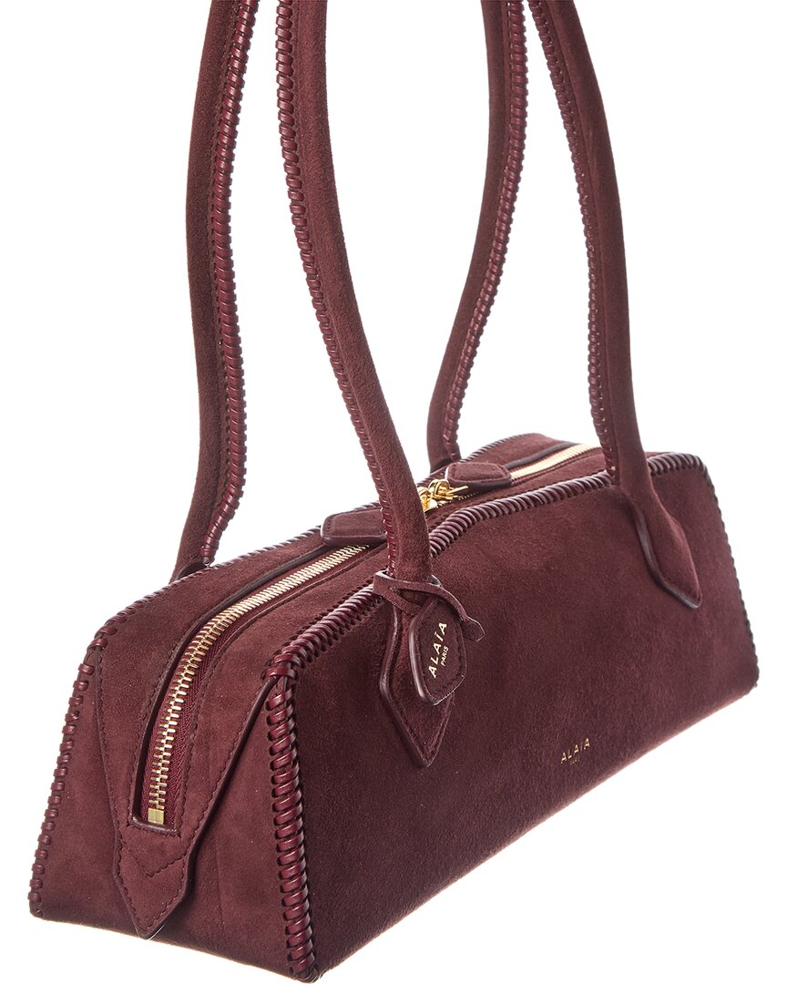 Alaïa Le Teckel Medium Suede Shoulder Bag