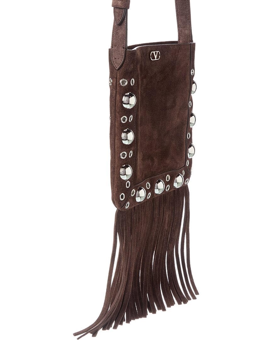 Valentino Nellcote Small Suede Shoulder Bag