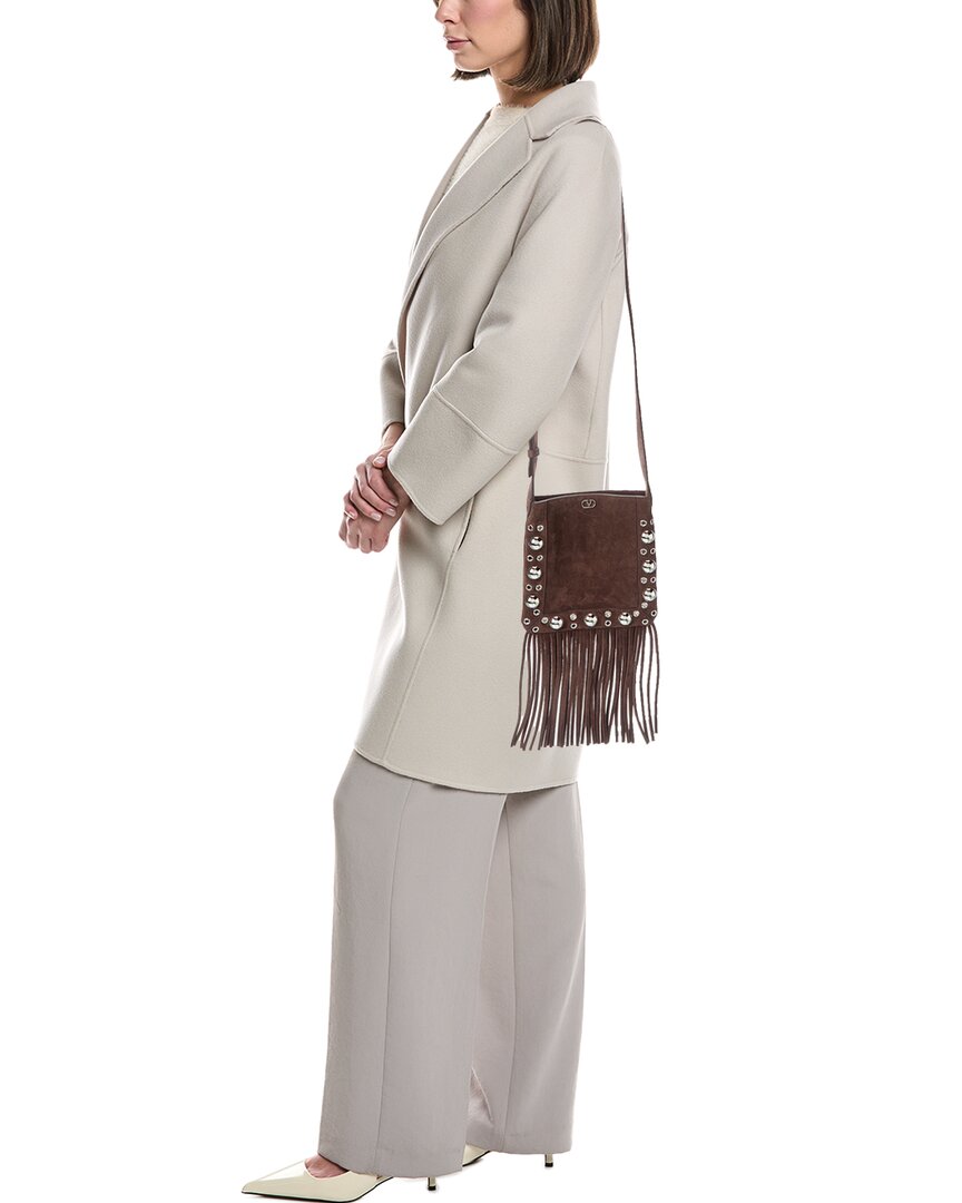 Valentino Nellcote Small Suede Shoulder Bag
