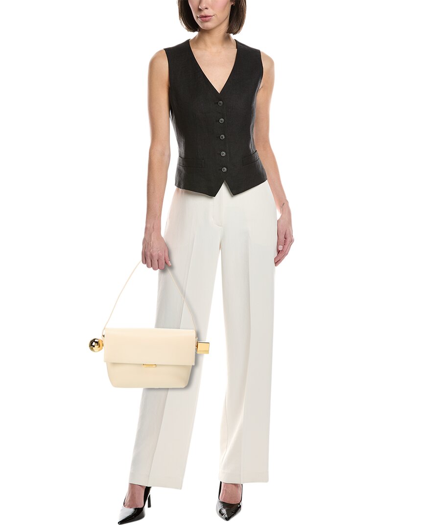 Jacquemus The Rond Carre Leather Shoulder Bag