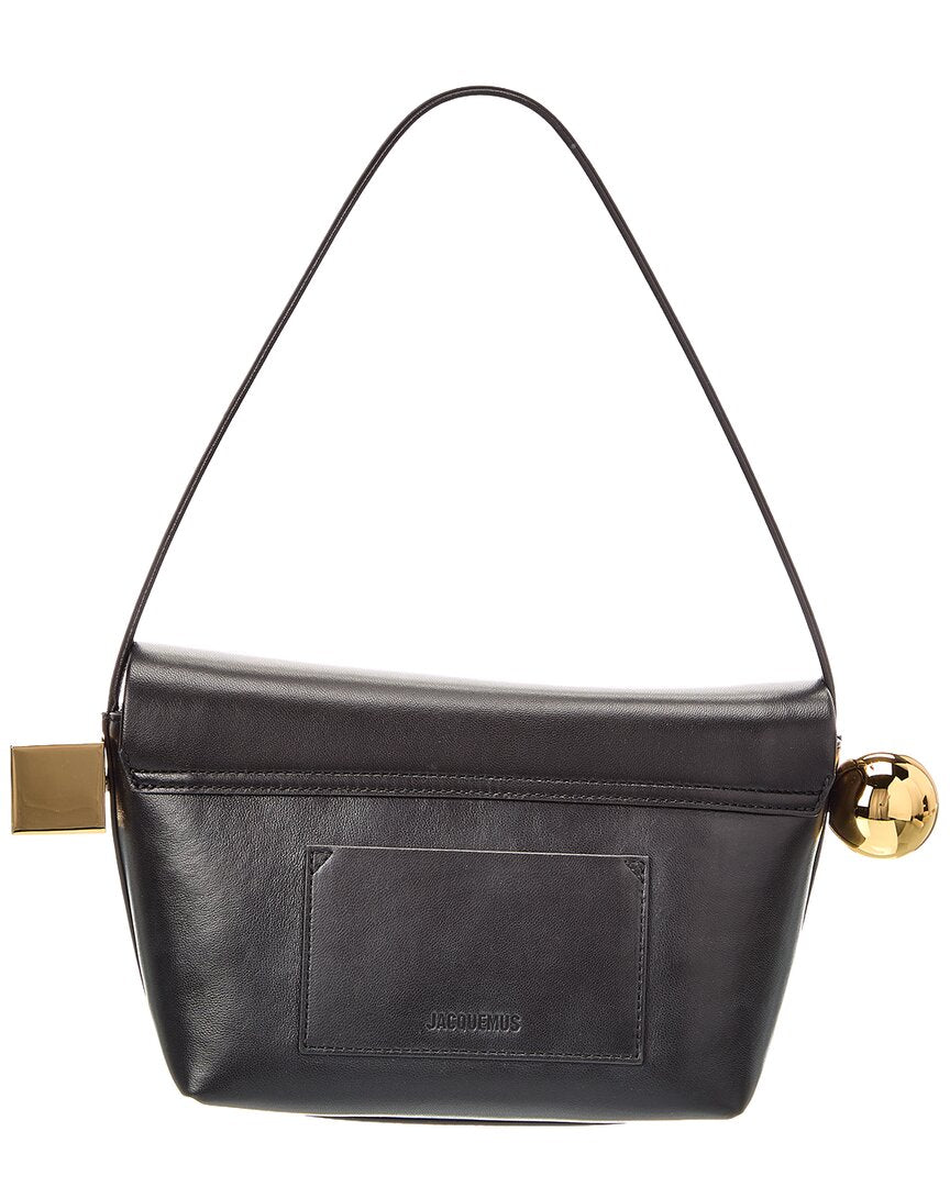 Jacquemus The Rond Carre Leather Shoulder Bag