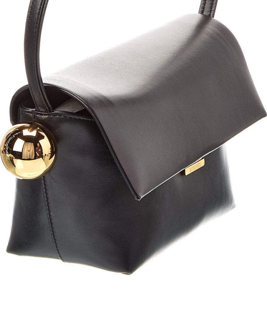 Jacquemus The Rond Carre Leather Shoulder Bag