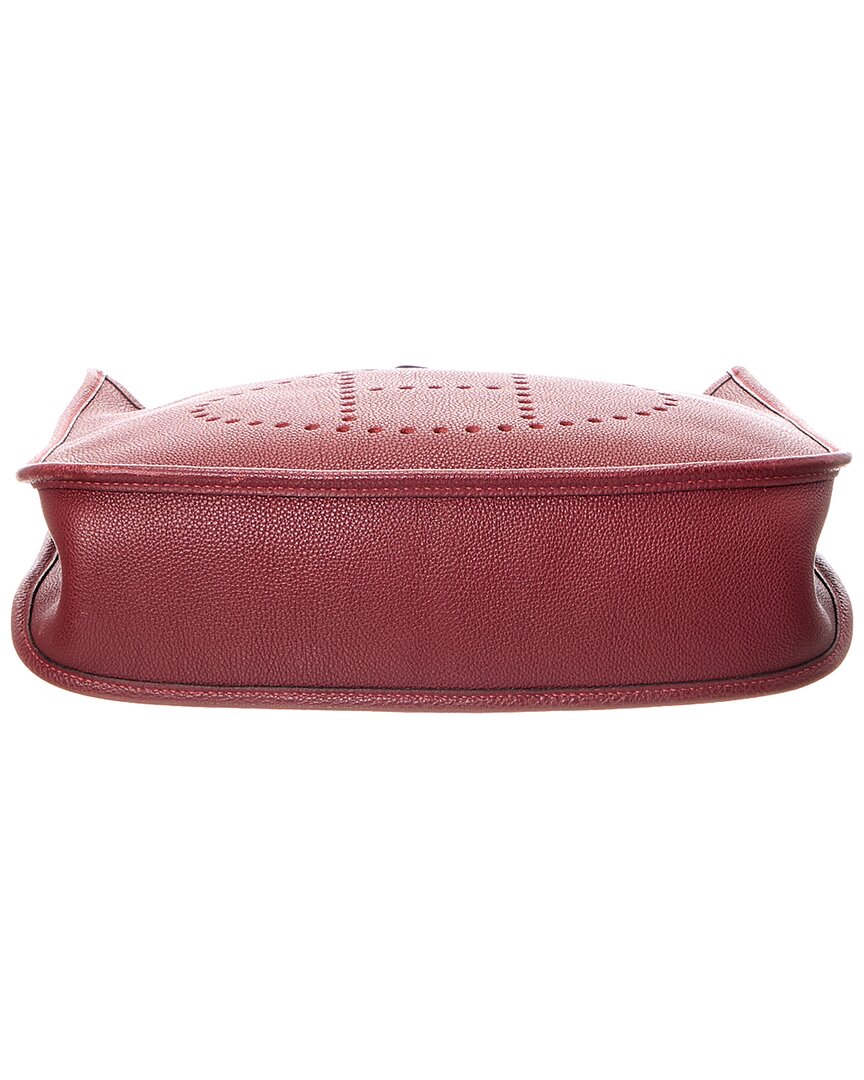 Hermès Rouge Togo Leather Evelyne Pm (Authentic  )
