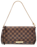 Louis Vuitton Brown Damier Ebene Favorite Mm (Authentic  )