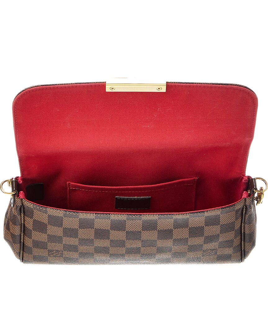 Louis Vuitton Brown Damier Ebene Favorite Mm (Authentic  )