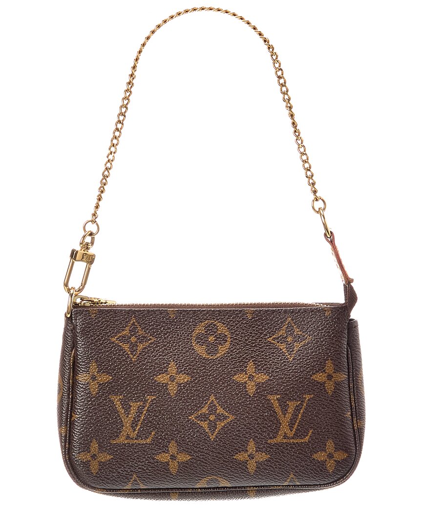 Louis Vuitton Brown Monogram Canvas Mini Pochette Accessoires (Authentic