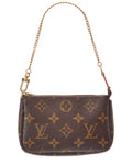 Louis Vuitton Brown Monogram Canvas Mini Pochette Accessoires (Authentic