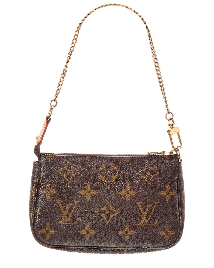 Louis Vuitton Brown Monogram Canvas Mini Pochette Accessoires (Authentic