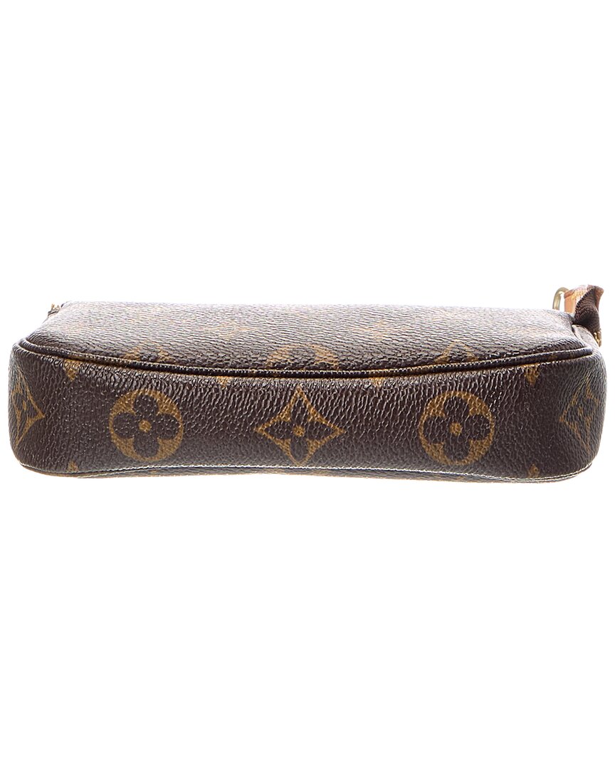 Louis Vuitton Brown Monogram Canvas Mini Pochette Accessoires (Authentic