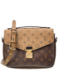 Louis Vuitton Brown Monogram Reverse Canvas Pochette Metis (Authentic  )