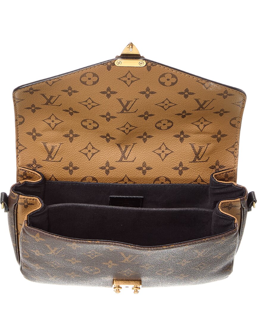 Louis Vuitton Brown Monogram Reverse Canvas Pochette Metis (Authentic  )