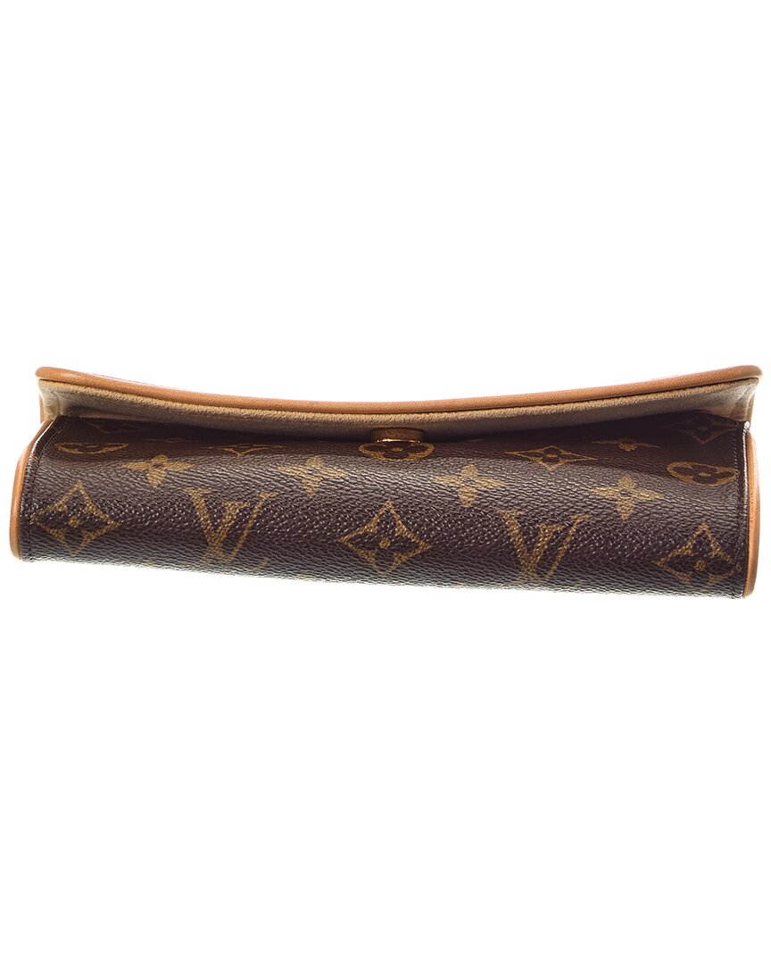 Louis Vuitton Brown Monogram Canvas Pochette Twin Pm (Authentic  )