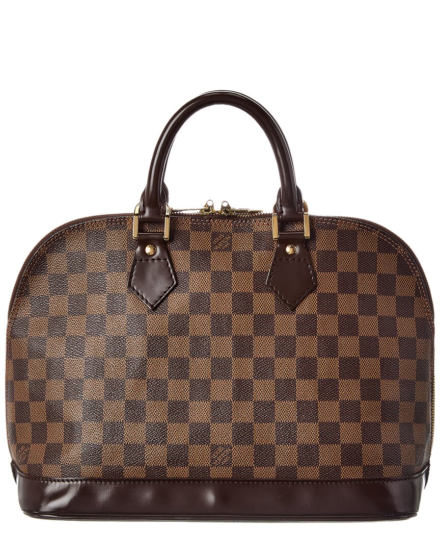 Louis Vuitton Brown Damier Ebene Alma Pm (Authentic  )