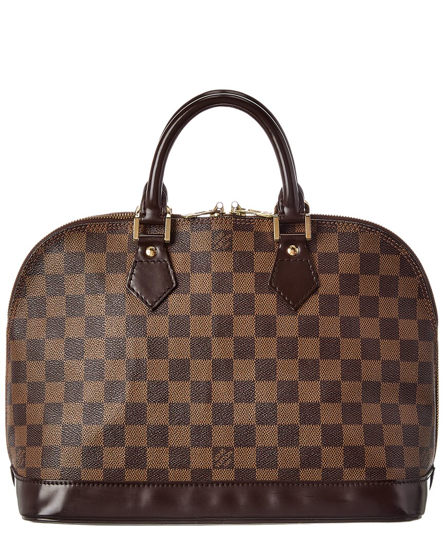 Louis Vuitton Brown Damier Ebene Alma Pm (Authentic  )