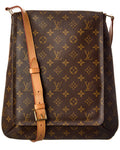 Louis Vuitton Brown Monogram Canvas Musette Salsa (Authentic  )