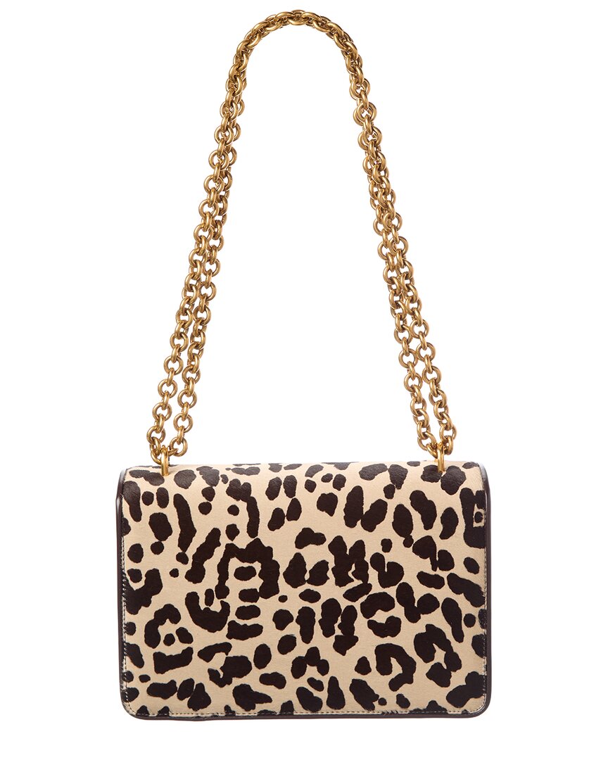 Valentino Vlogo Haircalf & Leather Shoulder Bag
