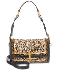 Tod’S T Timeless Leather & Crochet Shoulder Bag