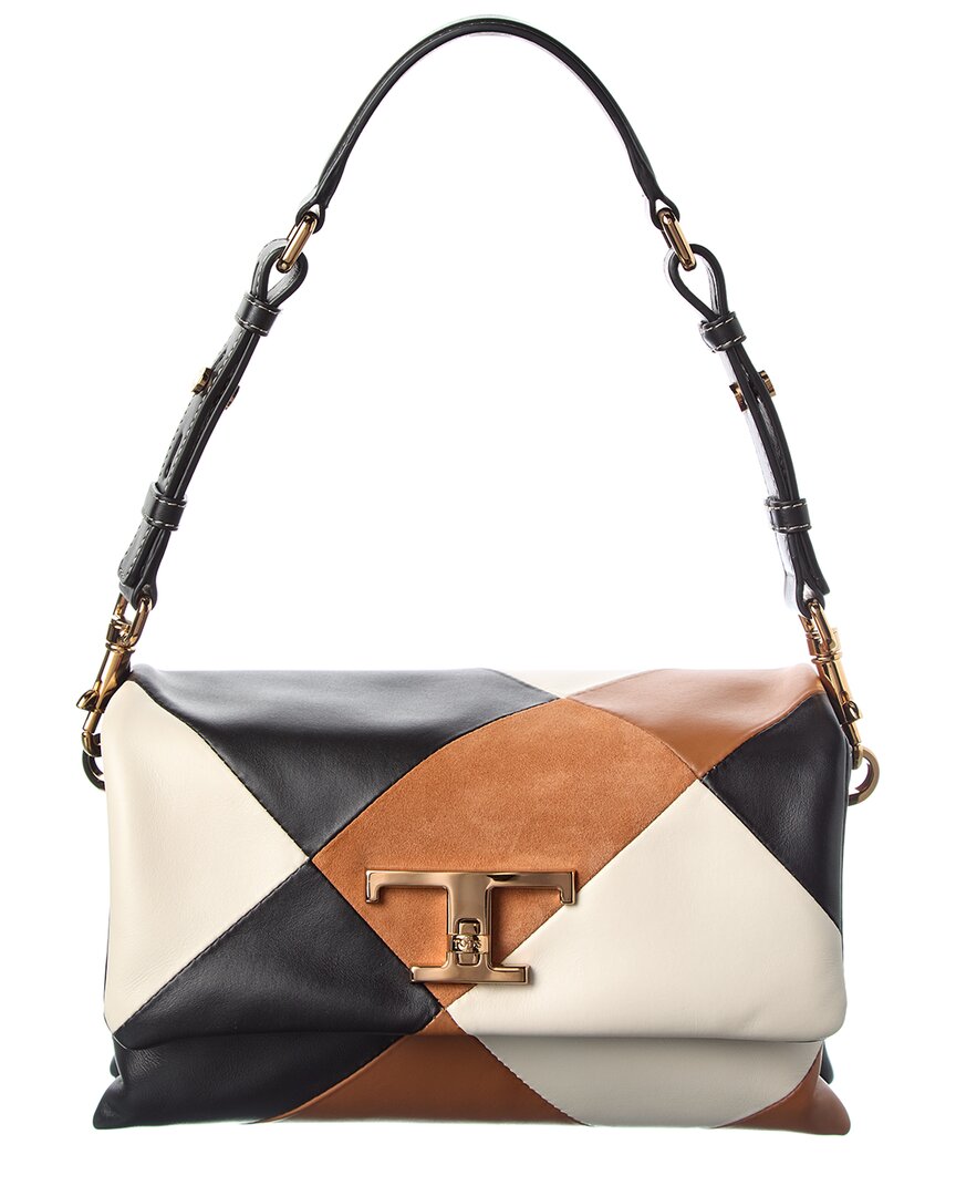 Tod’S T Timeless Leather & Suede Shoulder Bag