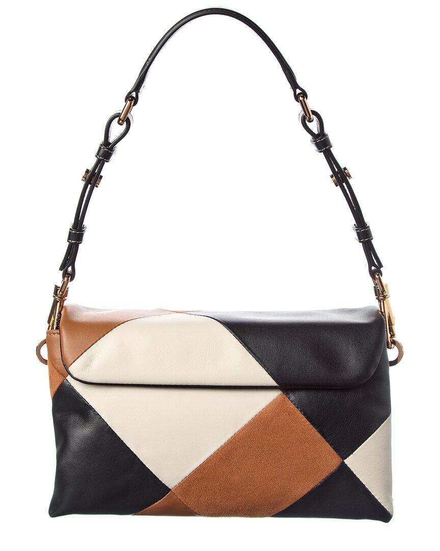 Tod’S T Timeless Leather & Suede Shoulder Bag