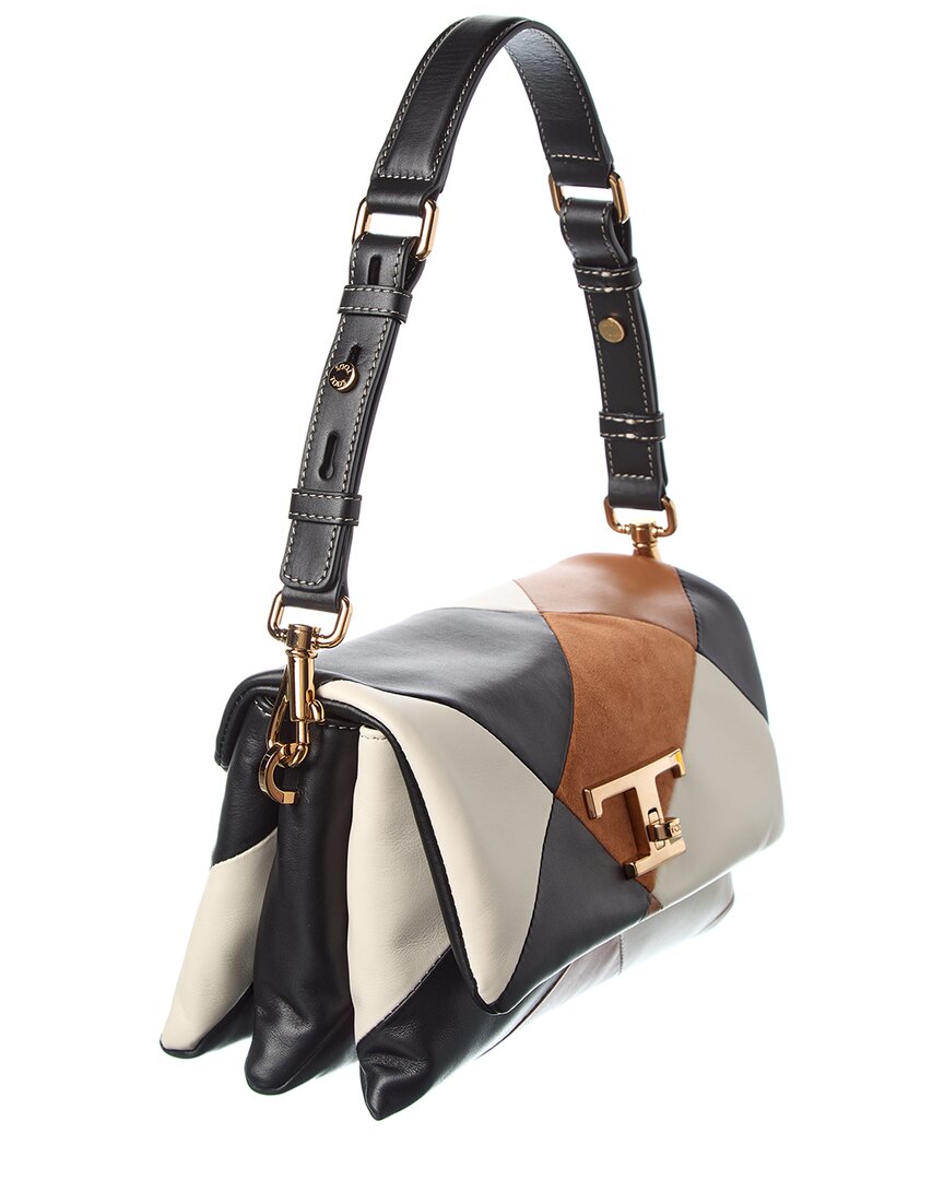 Tod’S T Timeless Leather & Suede Shoulder Bag