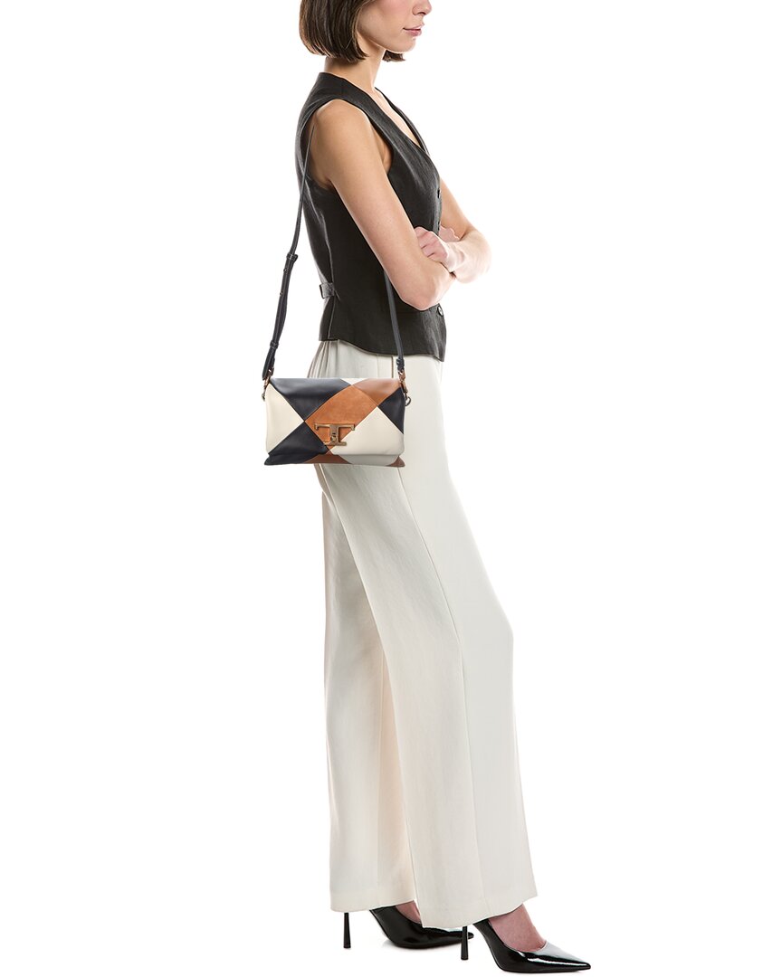 Tod’S T Timeless Leather & Suede Shoulder Bag